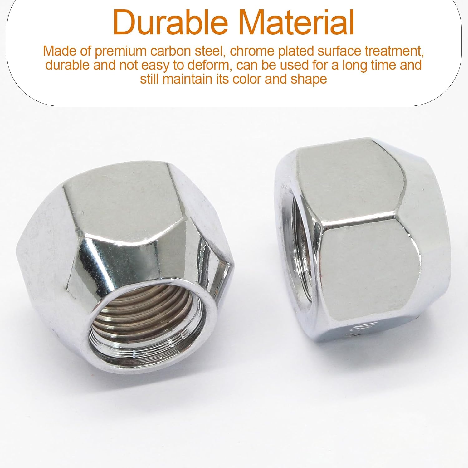 5 pcs 1/2-20 inch trailer lug nuts — view 3