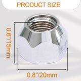 5 pcs 1/2-20 inch trailer lug nuts — view 4