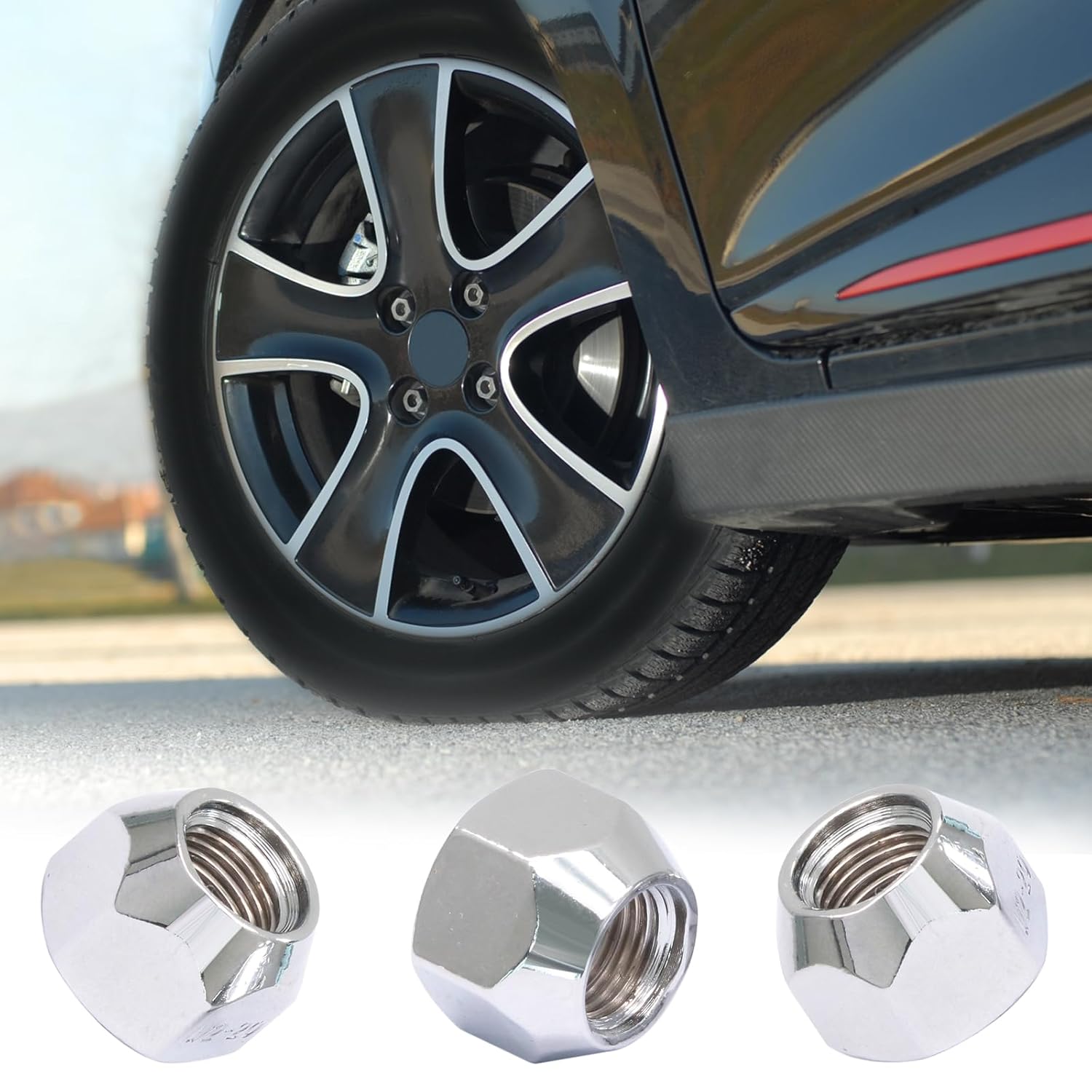 5 pcs 1/2-20 inch trailer lug nuts — view 7