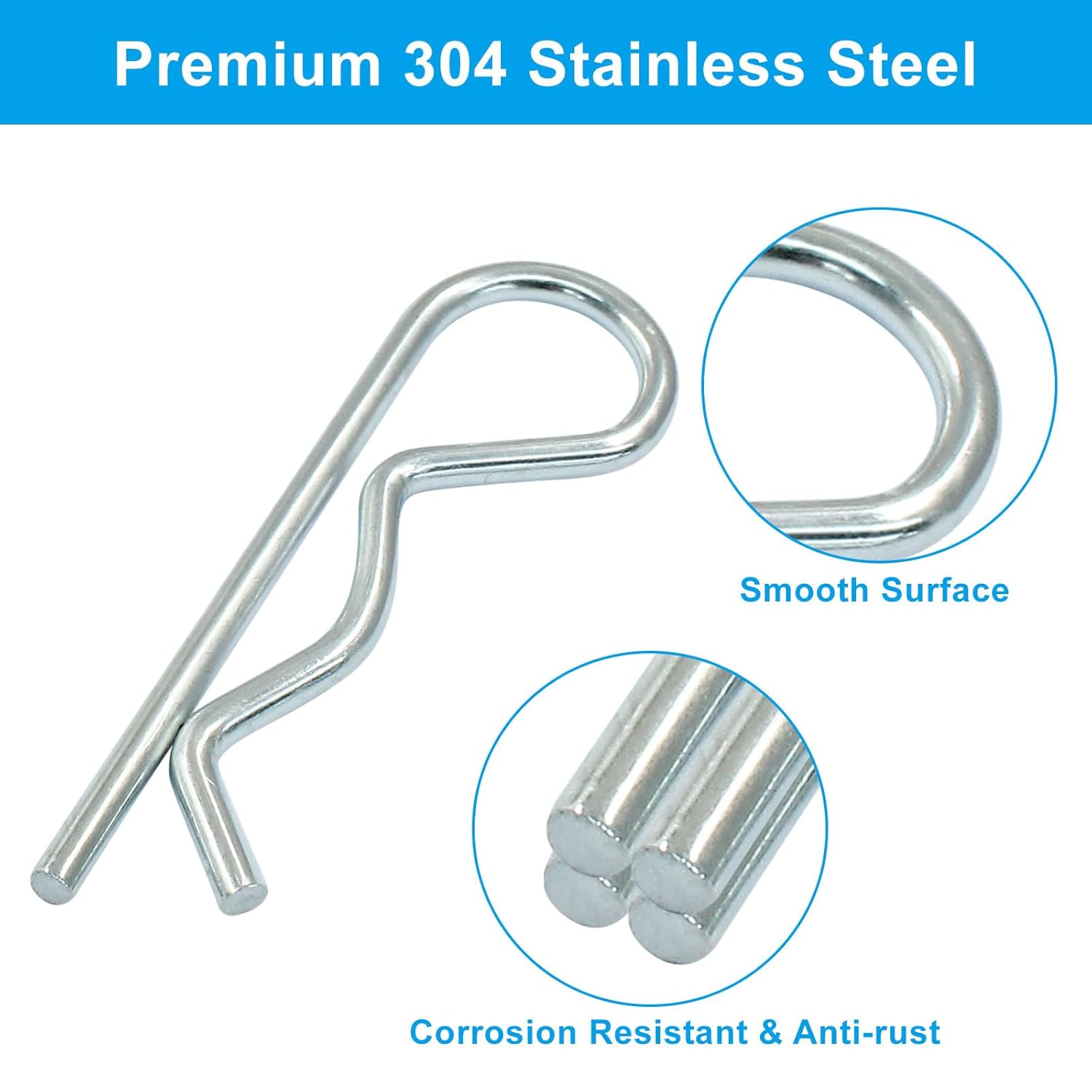 20 pcs cotter R clips M3.5 x 75mm — view 5