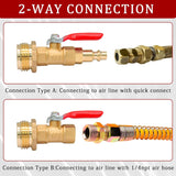 Winterize blowout adapter with ball valve — view 6
