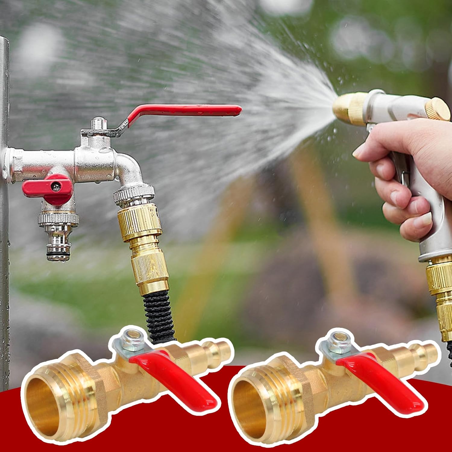 Winterize blowout adapter with ball valve — view 7