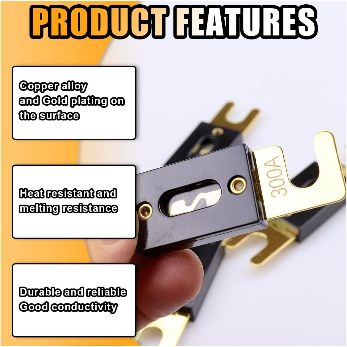 6 pcs 300A ANL blade fuse — view 5