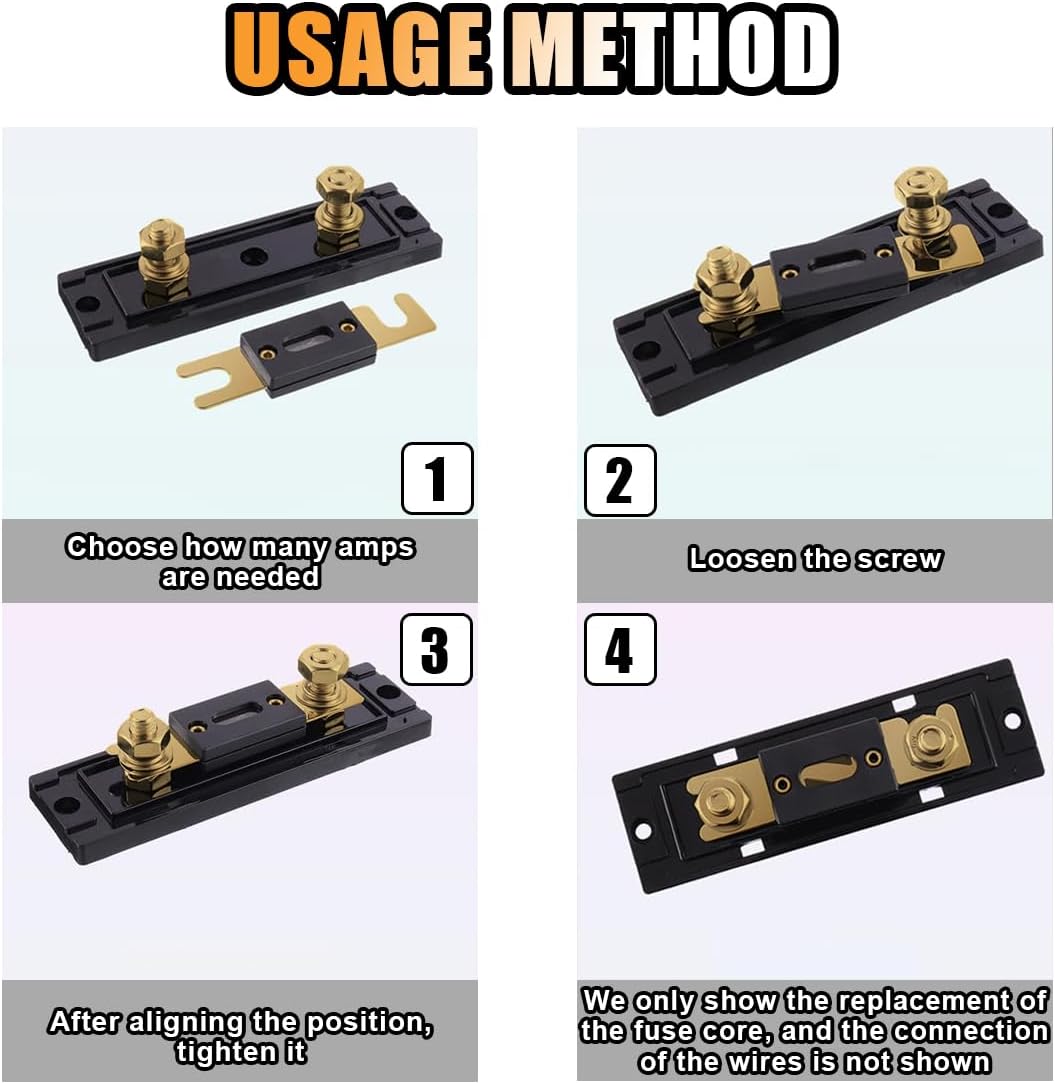 6 pcs 300A ANL blade fuse — view 7