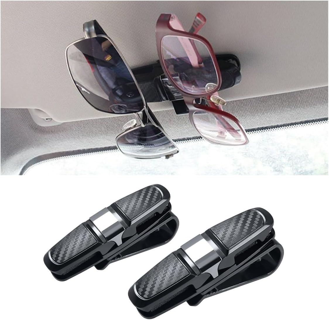 2 pcs car visor glasses holder clips — view 2