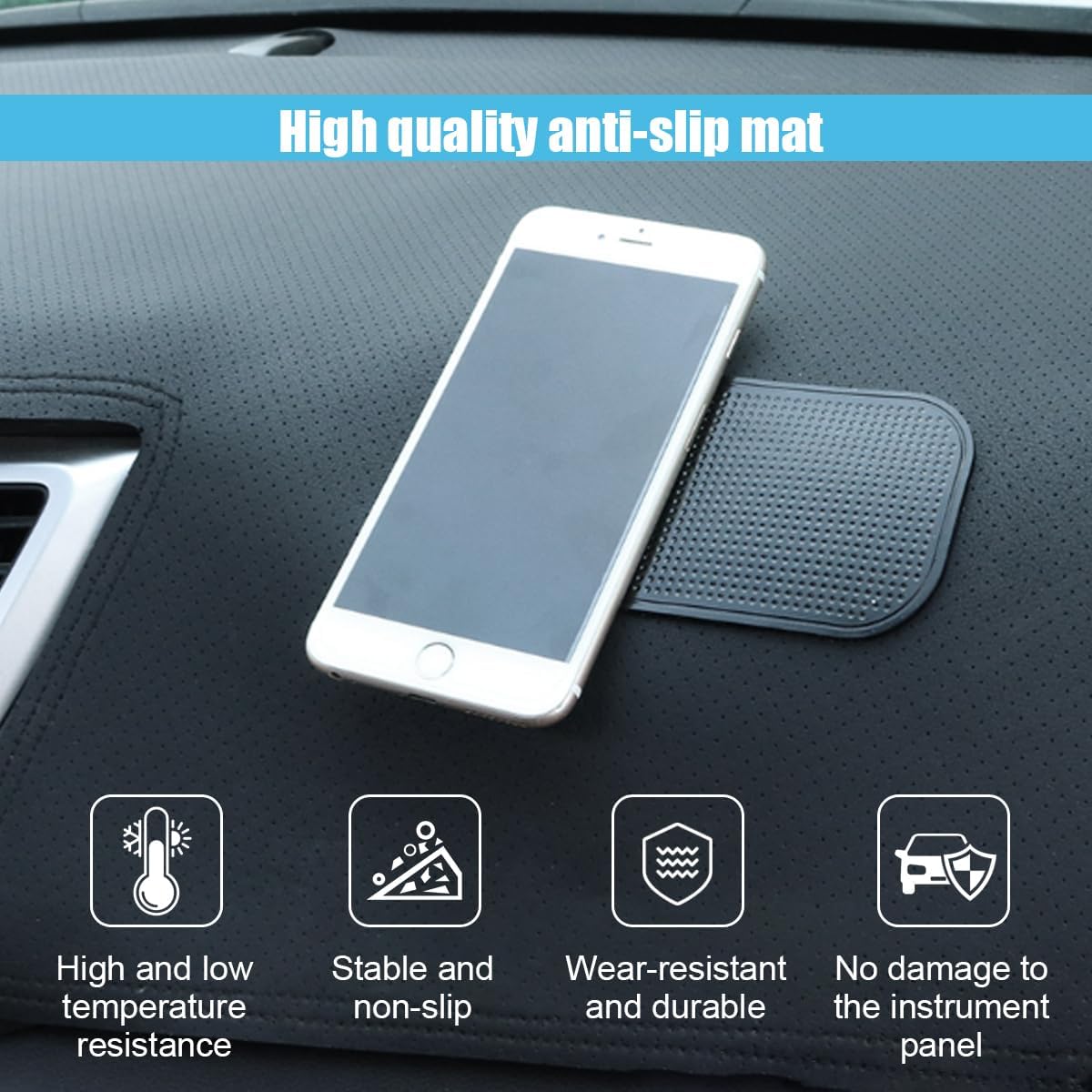 5 pcs car dashboard non-slip mat — view 4