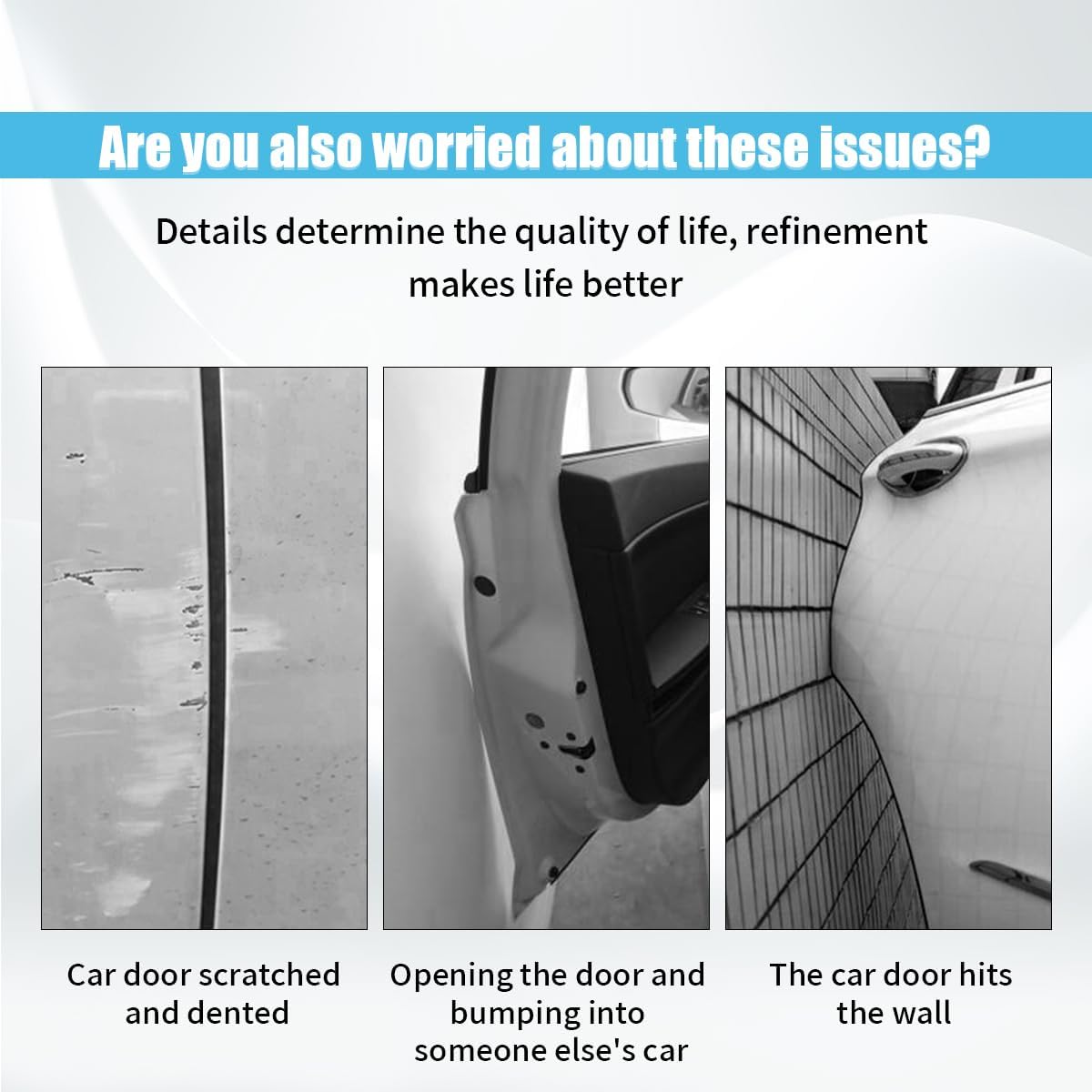 4 pcs car door edge guards — view 4