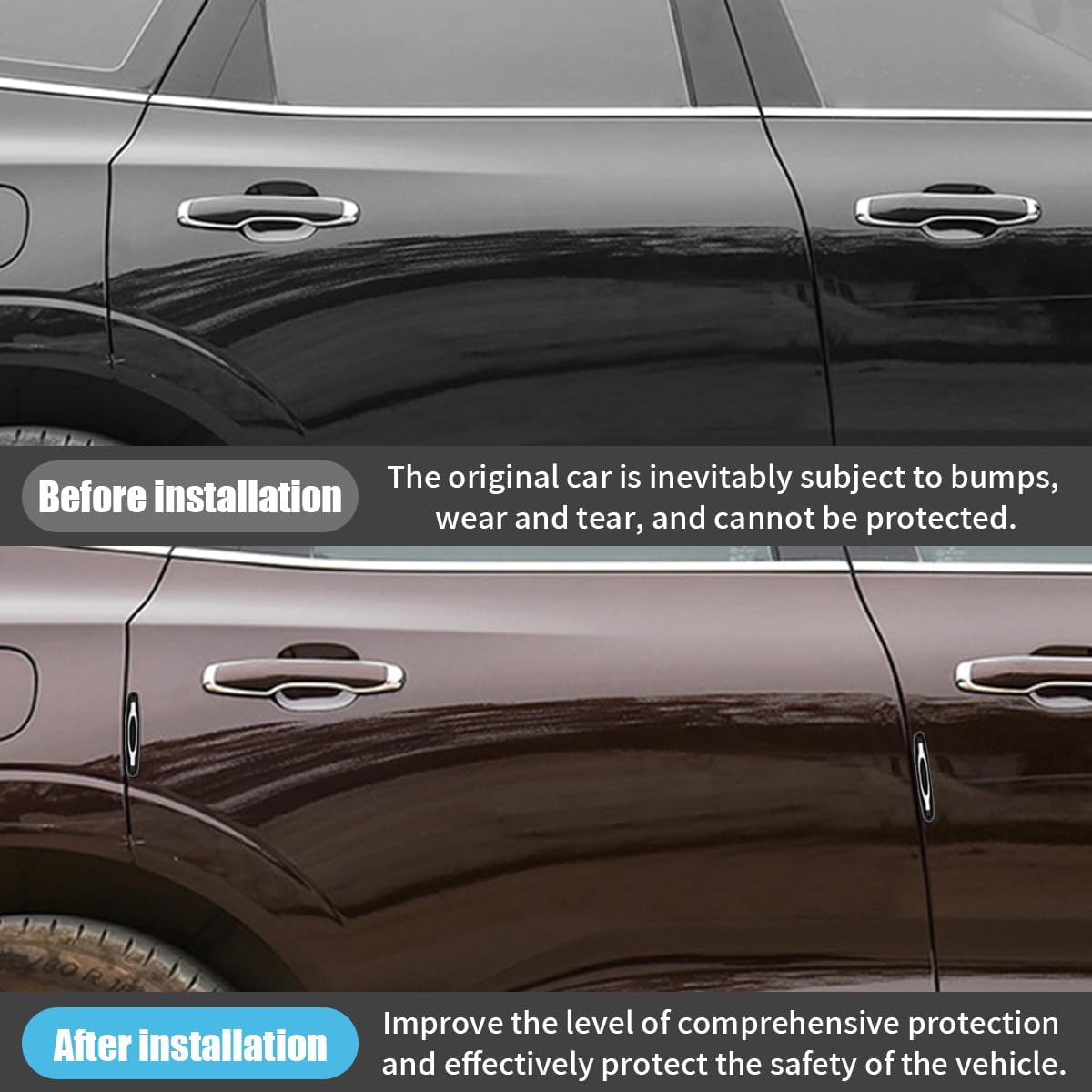 4 pcs car door edge guards — view 6