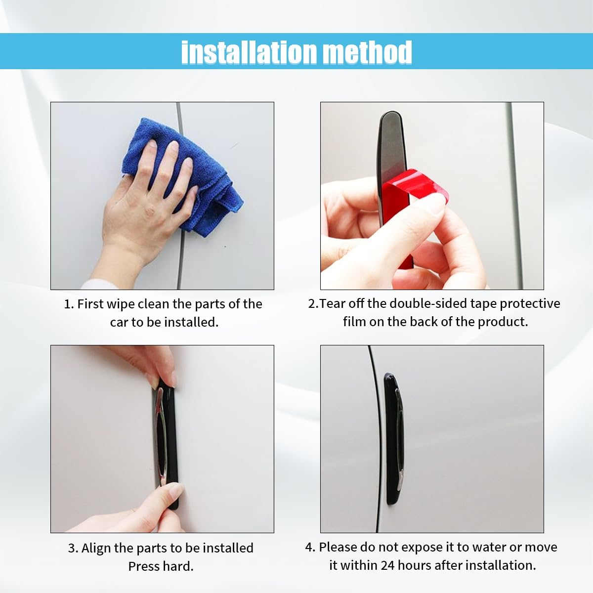 4 pcs car door edge guards — view 9