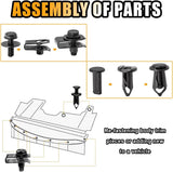 35 pcs car body bolts and U-nut clips — view 6