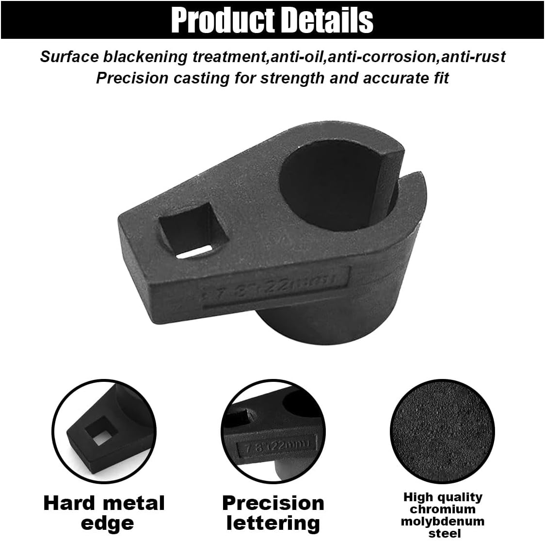 Car offset oxygen sensor socket 3/8 — view 5