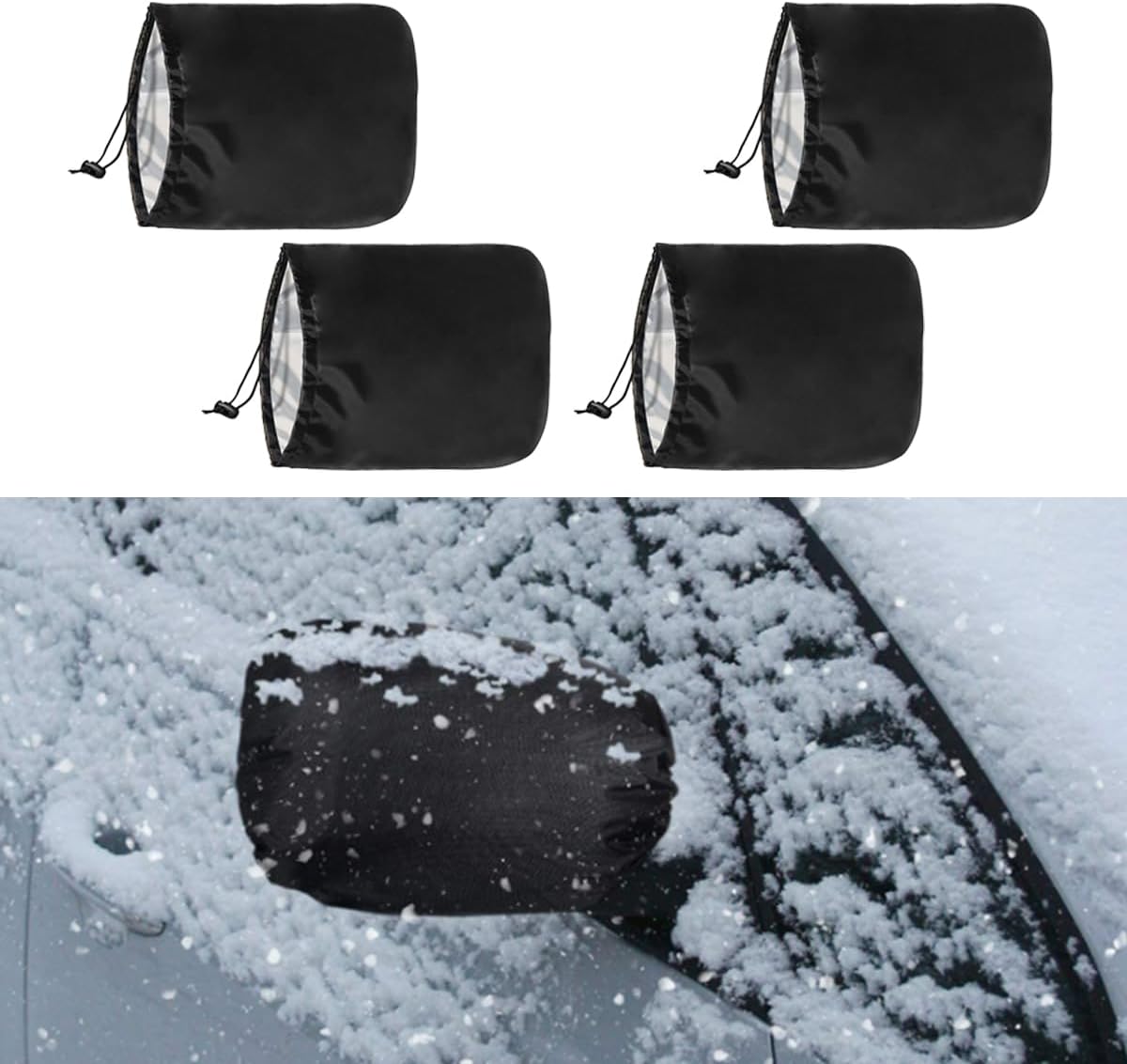 4 pcs car side mirror covers — view 2