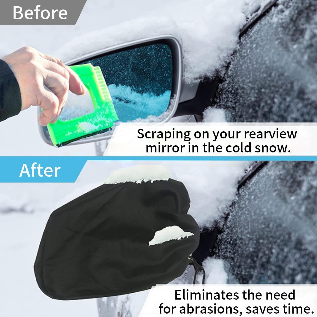 4 pcs car side mirror covers — view 5