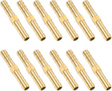 12 pcs 1/4 inch brass hose barb fittings — view 2