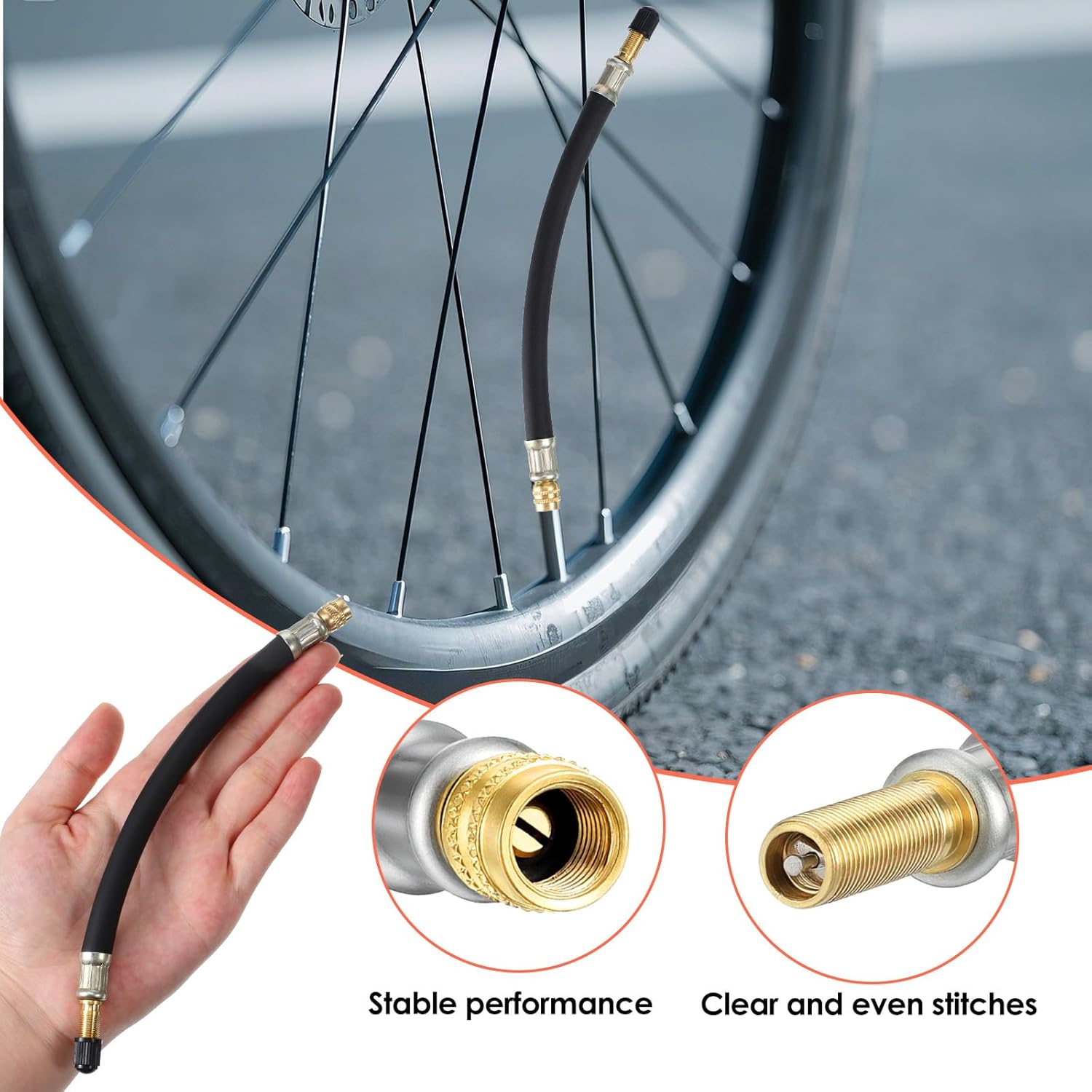 2 pcs 8.25 inch tyre valve extension — view 4