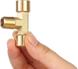 2 Pack 1/4 NPT Brass Tee — view 3