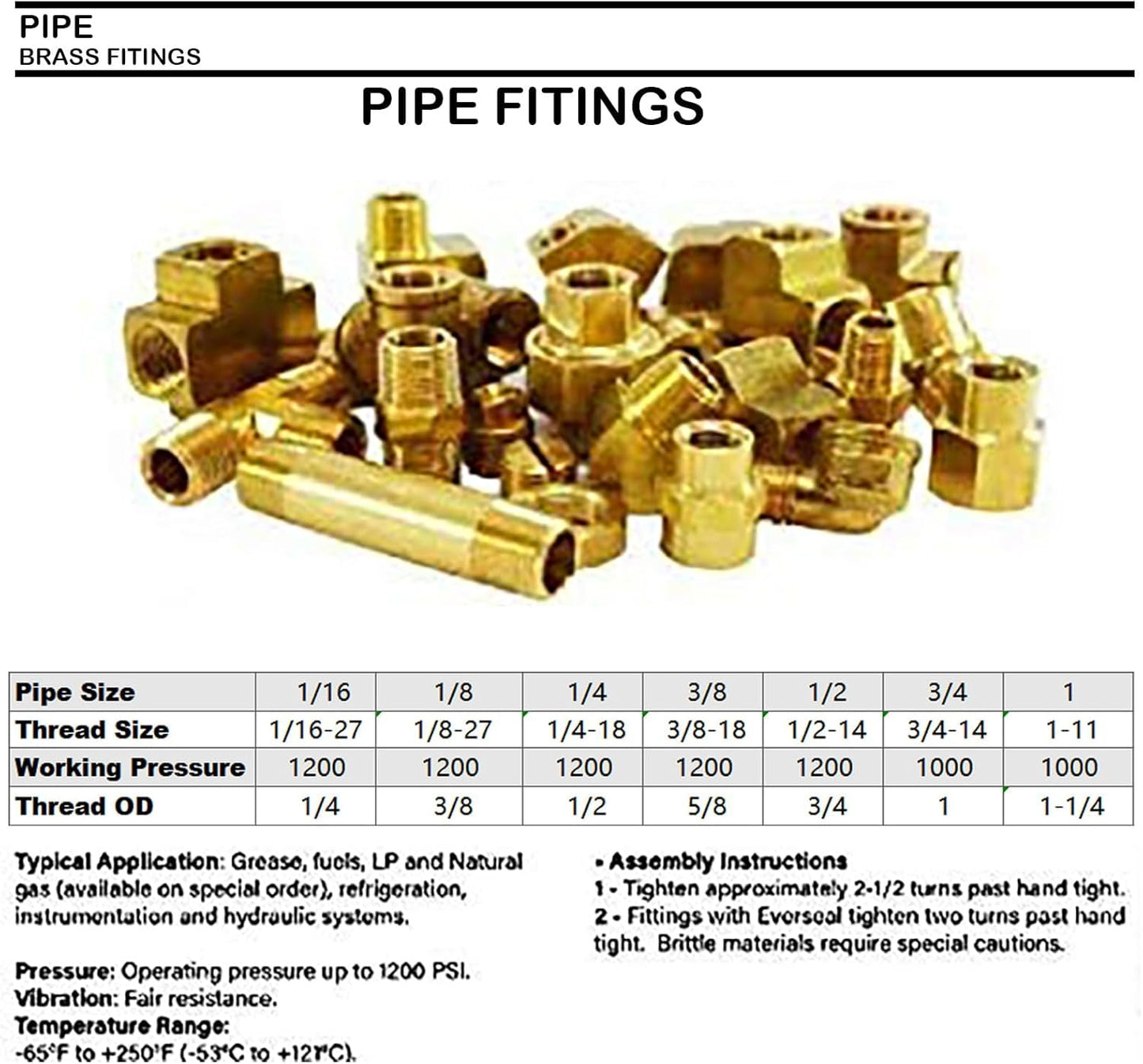 2 Pack 1/4 NPT Brass Tee — view 8