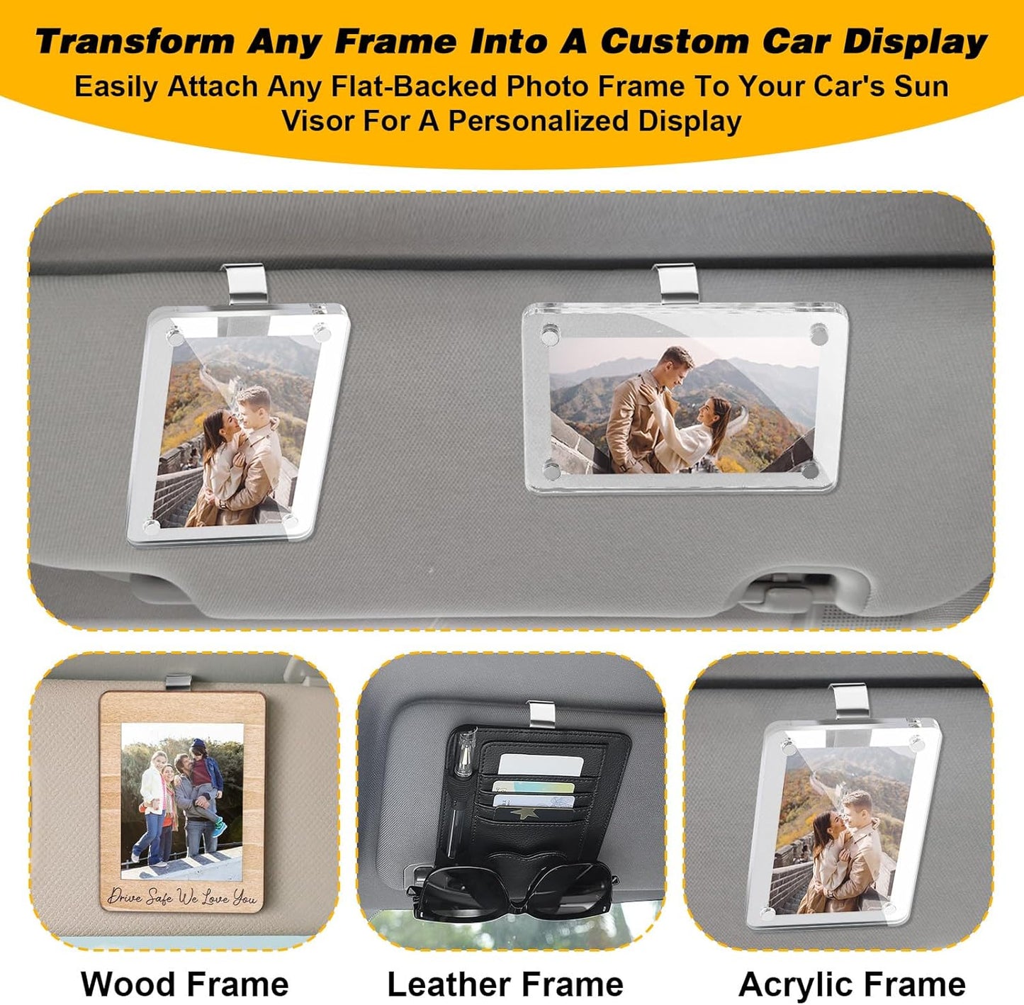 4 Pack Car Sun Visor Photo — view 5