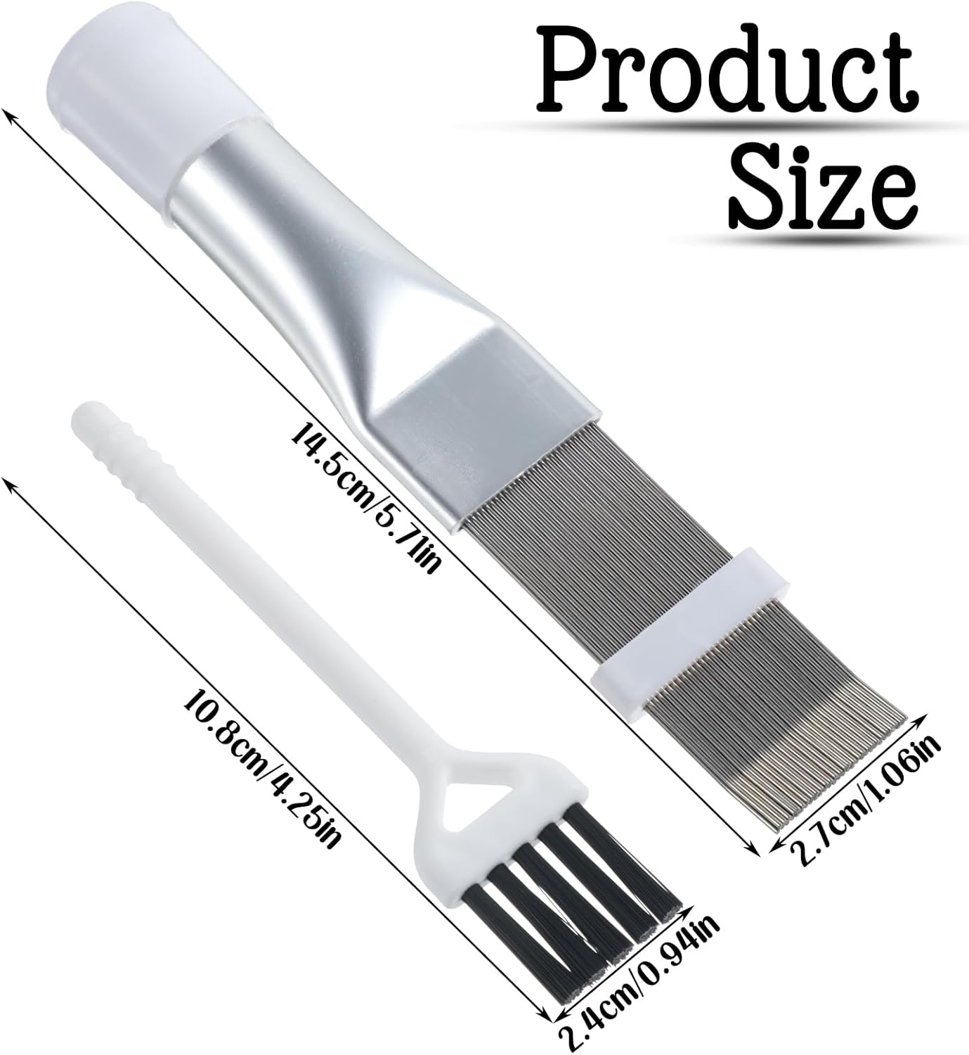 2Pcs Radiator Fin Comb,Coil Cleaning Brush — view 2