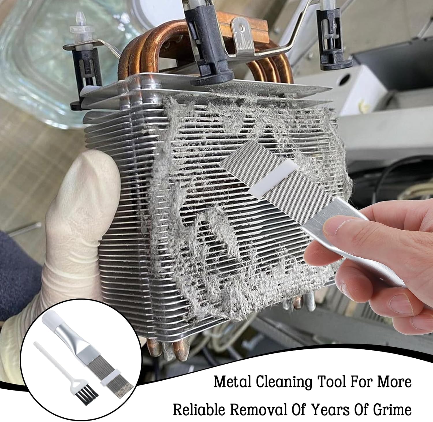 2Pcs Radiator Fin Comb,Coil Cleaning Brush — view 6