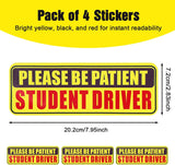 4PCS Student Driver Sticker for Car,Non-Magnetic — view 2