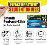 4PCS Student Driver Sticker for Car,Non-Magnetic — view 3