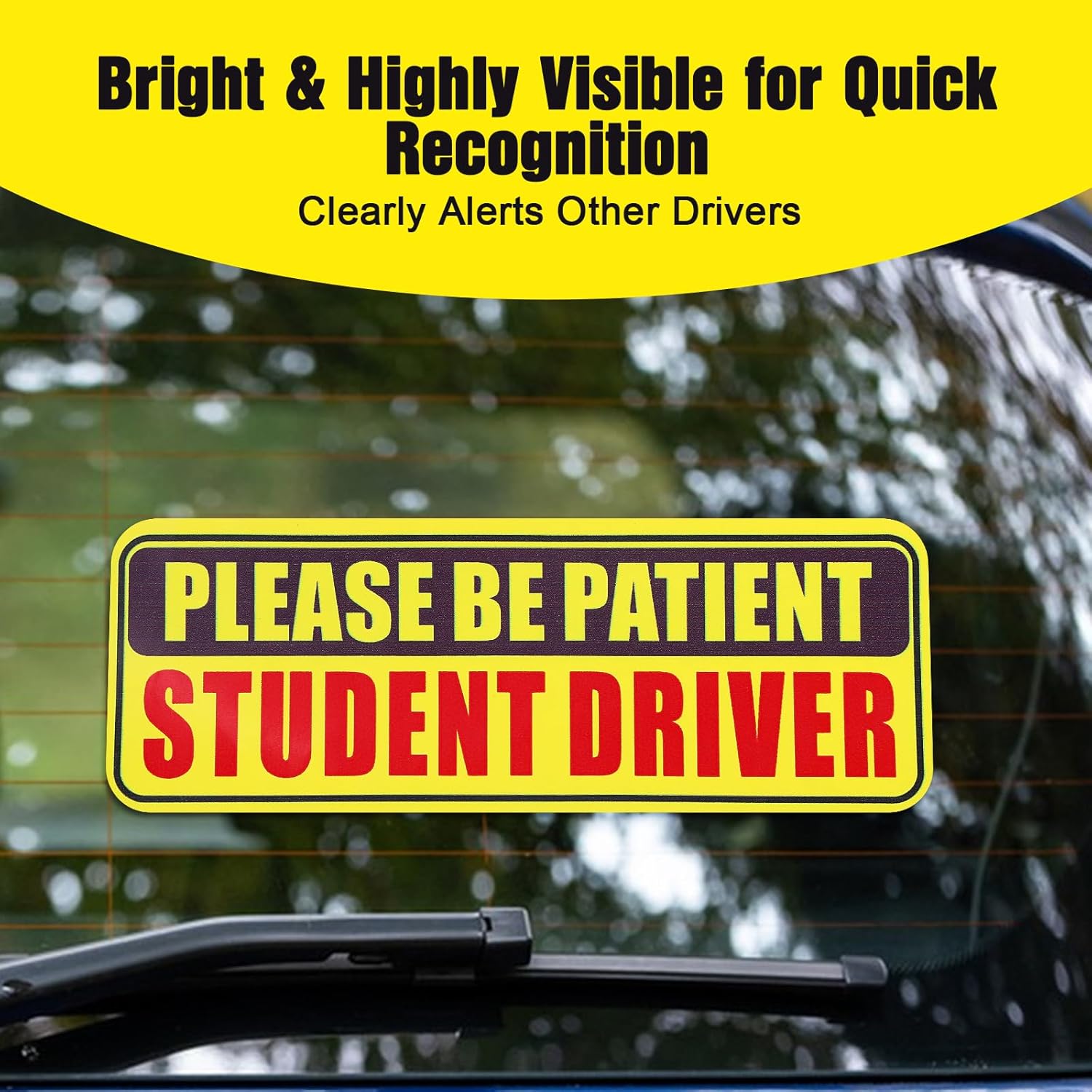 4PCS Student Driver Sticker for Car,Non-Magnetic — view 7