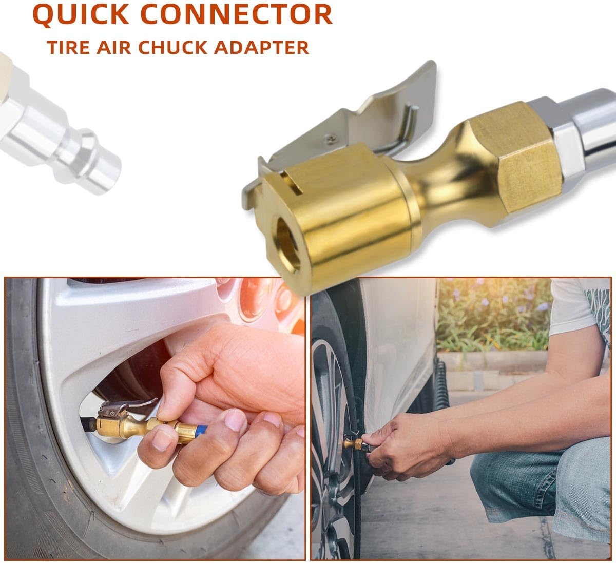 Air Chuck with Clip Tyre Inflator — view 4