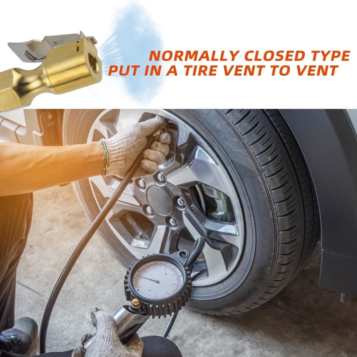 Air Chuck with Clip Tyre Inflator — view 7