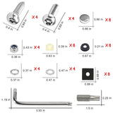 Anti Theft License Plate Screw Kit — view 3