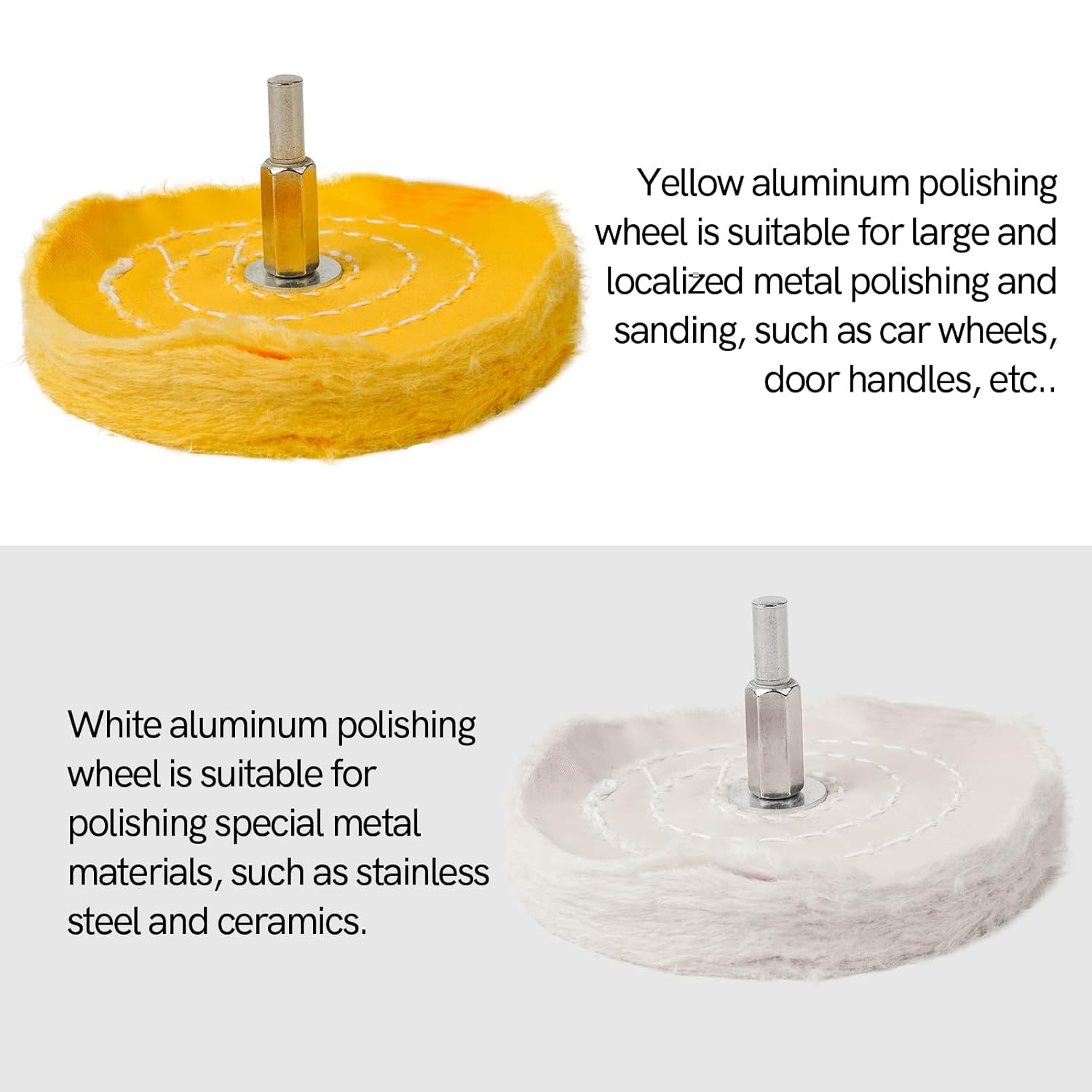 Aluminium wheel polishing kit 6 piece — view 3