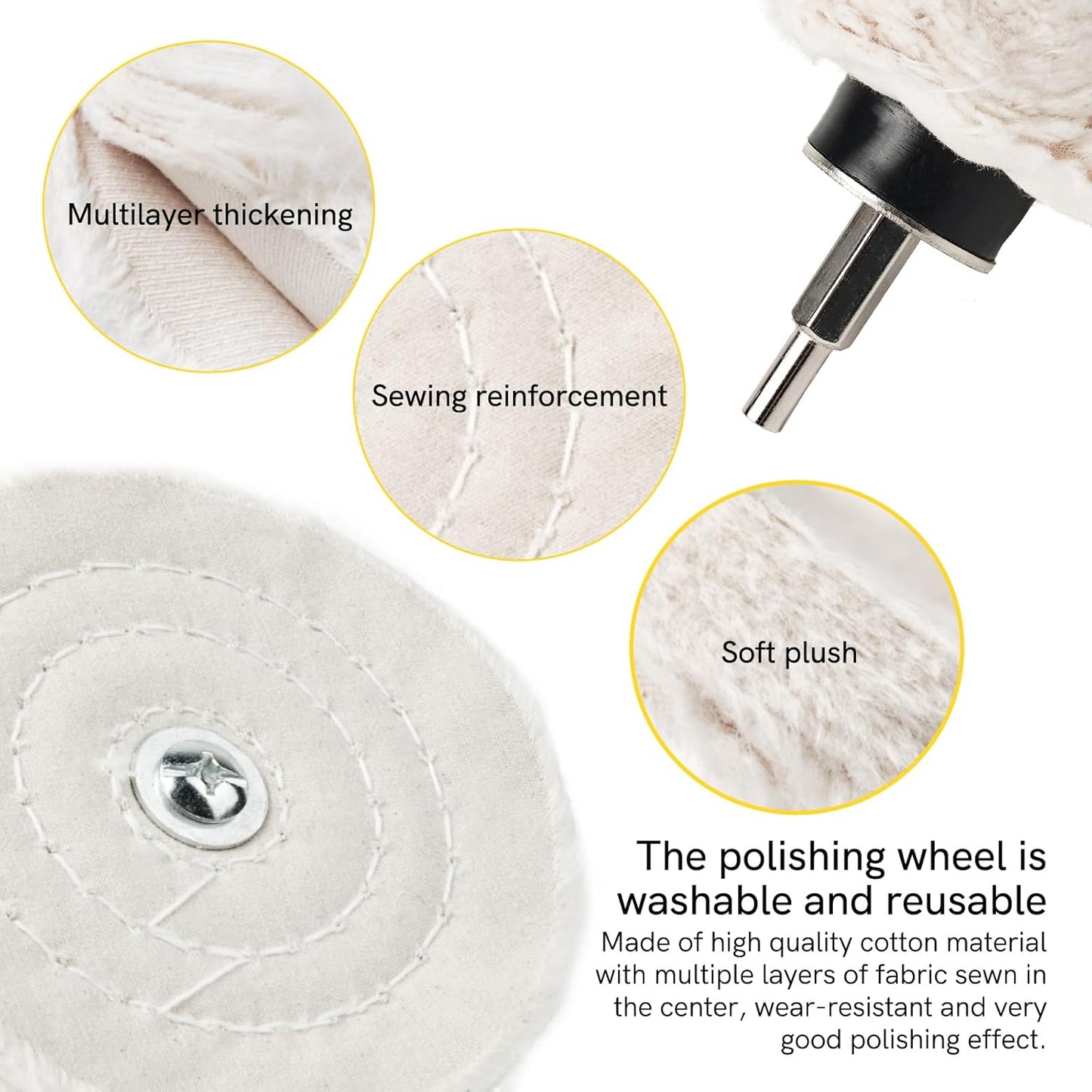 Aluminium wheel polishing kit 6 piece — view 5