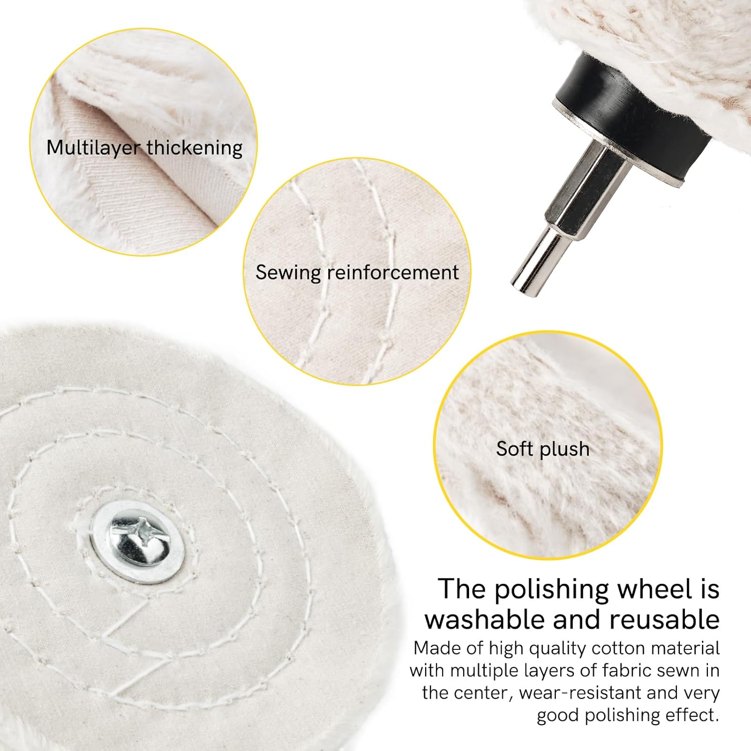 Aluminium wheel polishing kit 6 piece — view 5