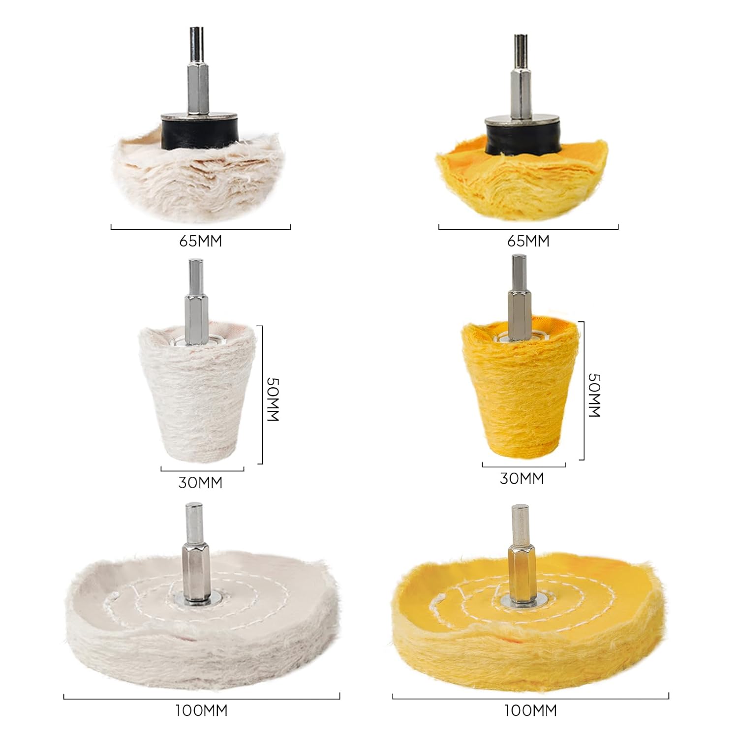 Aluminium wheel polishing kit 6 piece — view 7