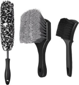 Car wheel and tyre brush set — view 2