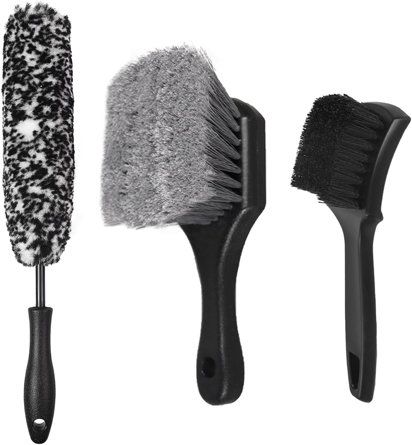 Car wheel and tyre brush set — view 2