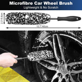 Car wheel and tyre brush set — view 3