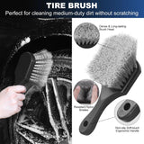Car wheel and tyre brush set — view 5
