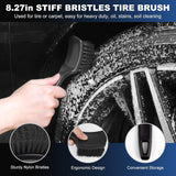 Car wheel and tyre brush set — view 6