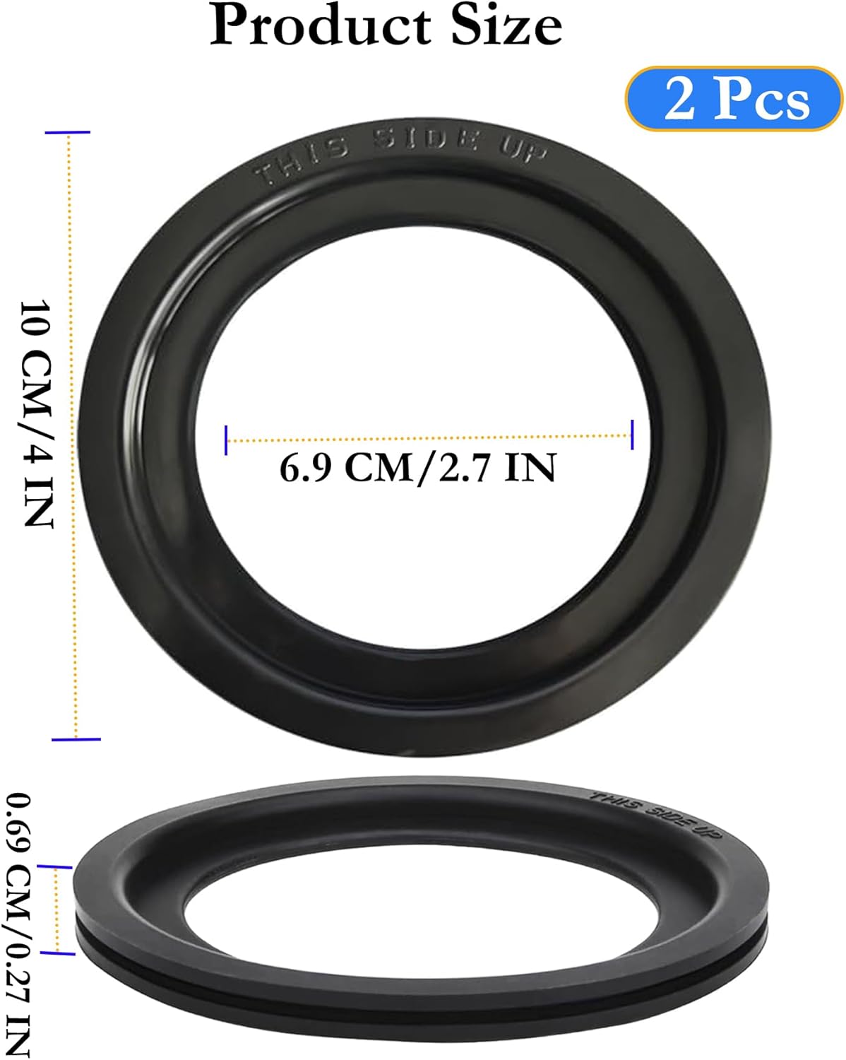 RV toilet seal for Dometic — view 4