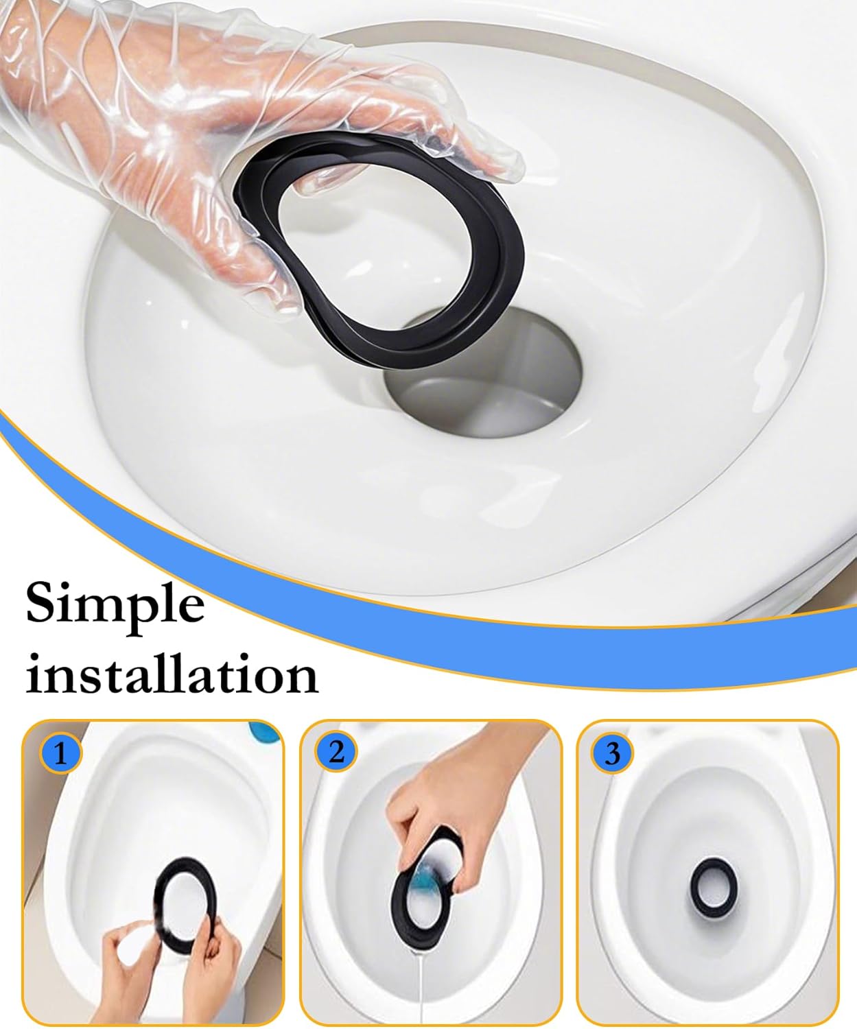 RV toilet seal for Dometic — view 6