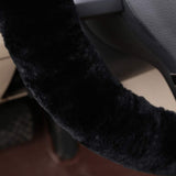 Fluffy sheepskin steering wheel cover — view 4