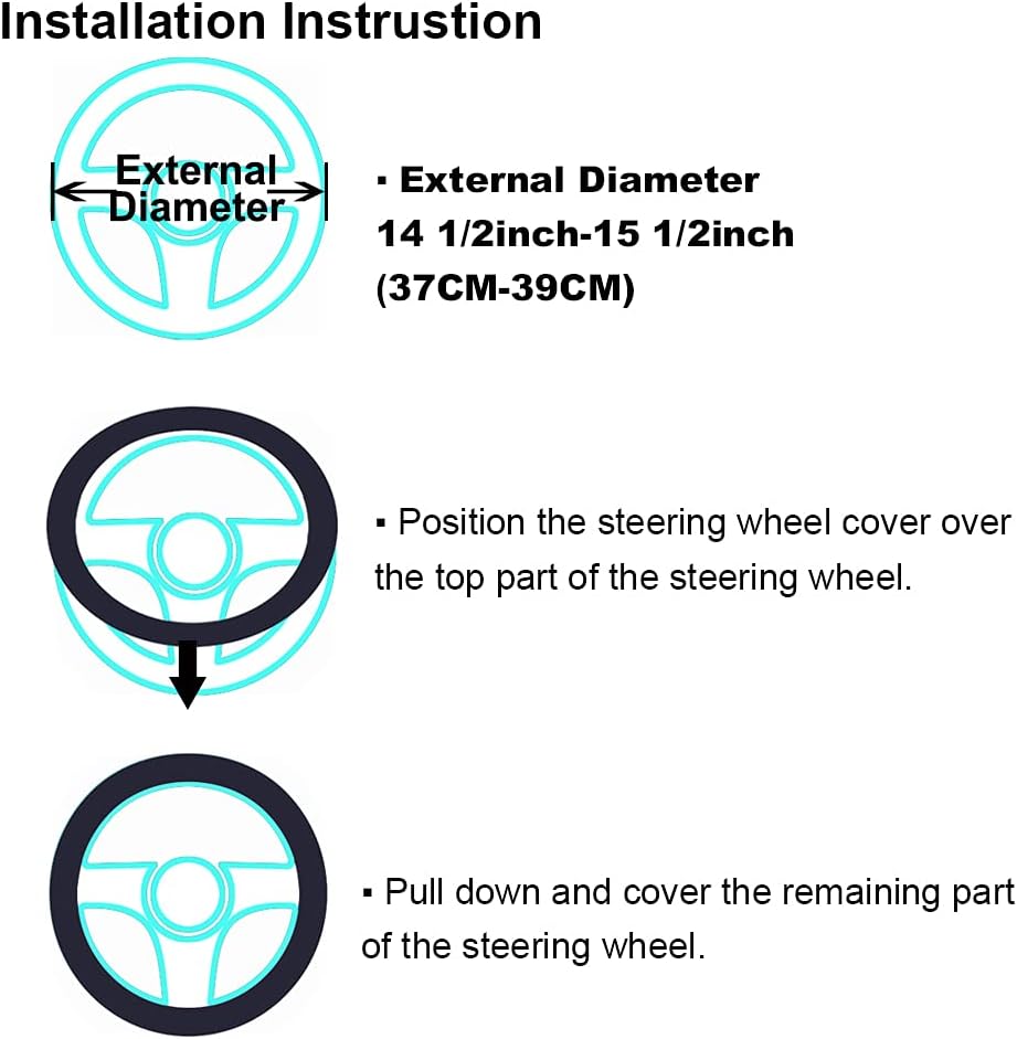 Fluffy sheepskin steering wheel cover — view 9