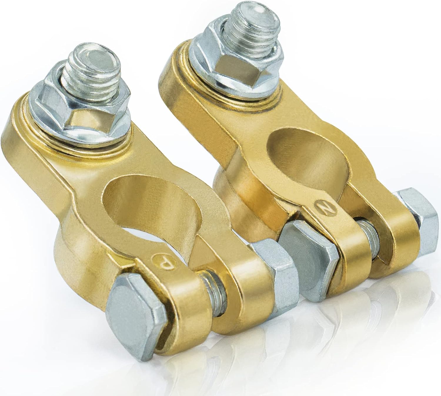 Battery terminal connector pair — view 2