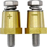 M8 brass battery charging posts — view 2