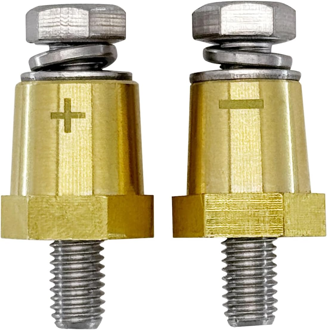 M8 brass battery charging posts — view 2
