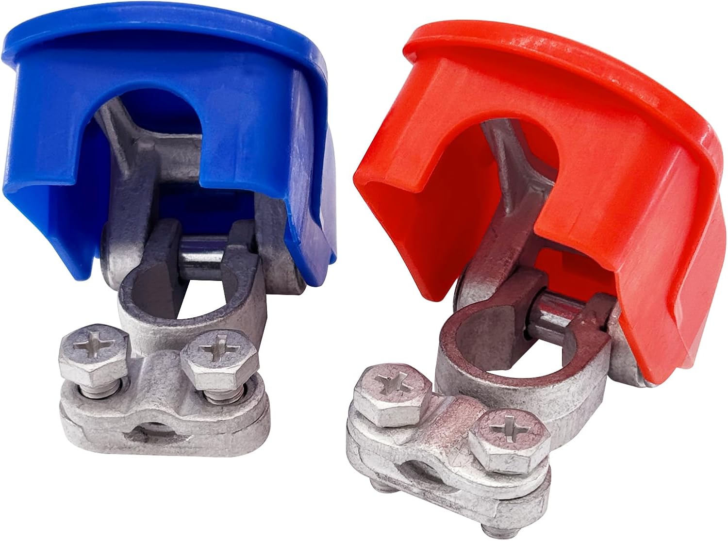 Quick release brass battery connectors — view 2