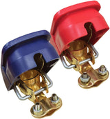 Quick release brass battery clamps — view 2