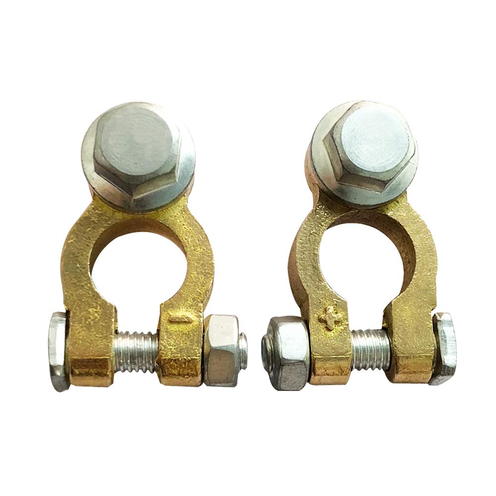 Brass top post battery terminals — view 2