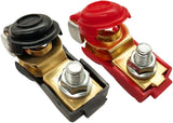 Brass battery terminal clamps — view 2